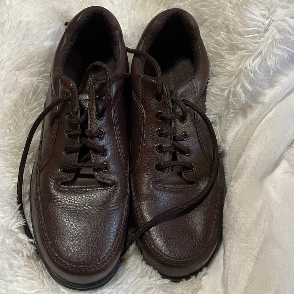 🌿Rockport Eureka Walking Shoes 12 Brown Leather Oxford